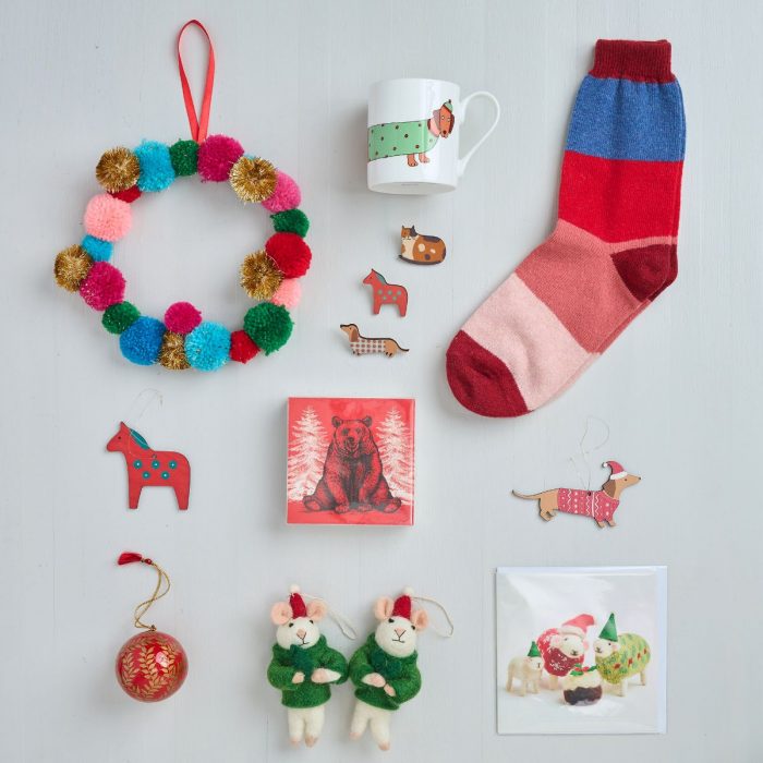 A selection of gifts and decorations at Mary Kilvert Shop & Studio