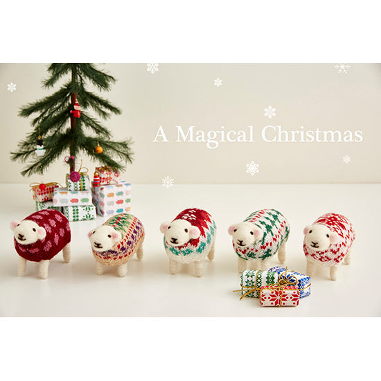 Mary Kilvert's hand felted Christmas sheep