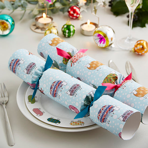 Sheep in the Snow Christmas Crackers by Mary Kilvert