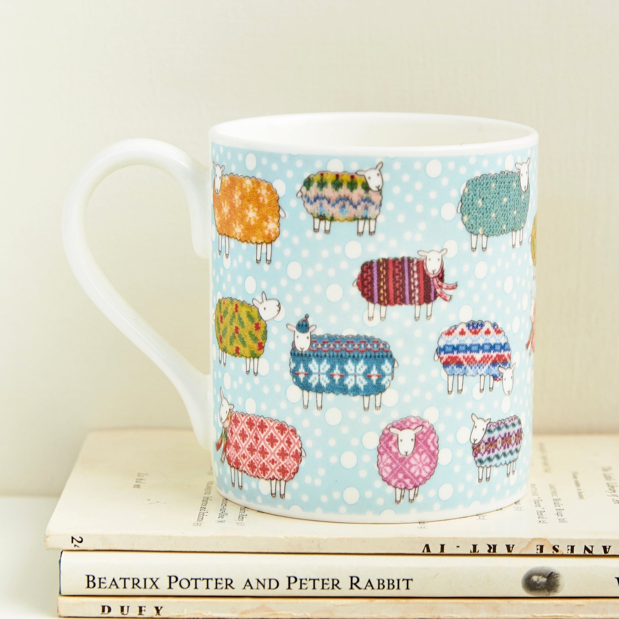 Sheep in the Snow Mug by Mary Kilvert