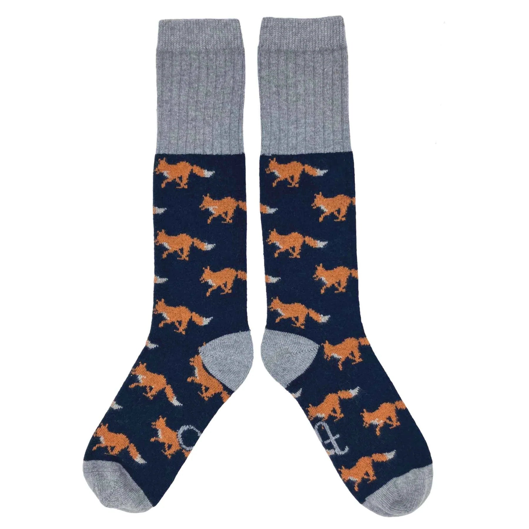 Mens Lambswool Fox Socks