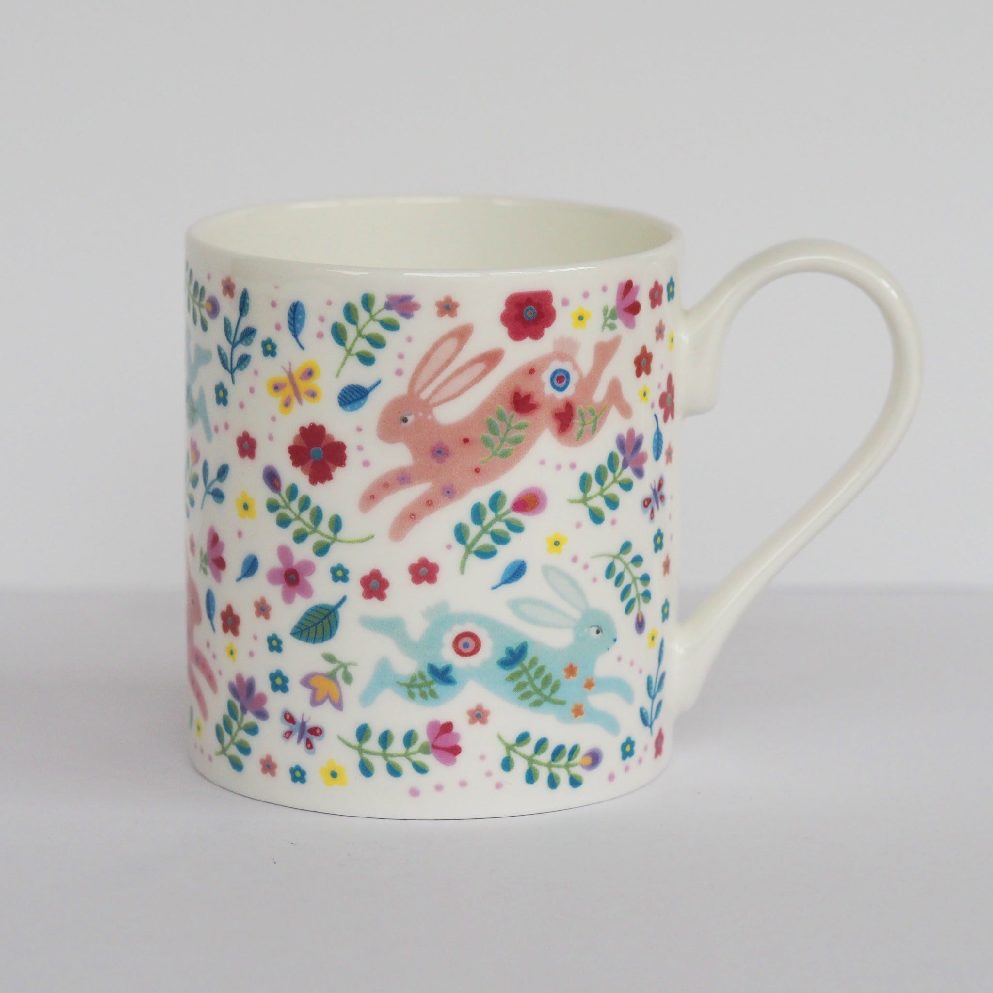 Folk Rabbit Mug