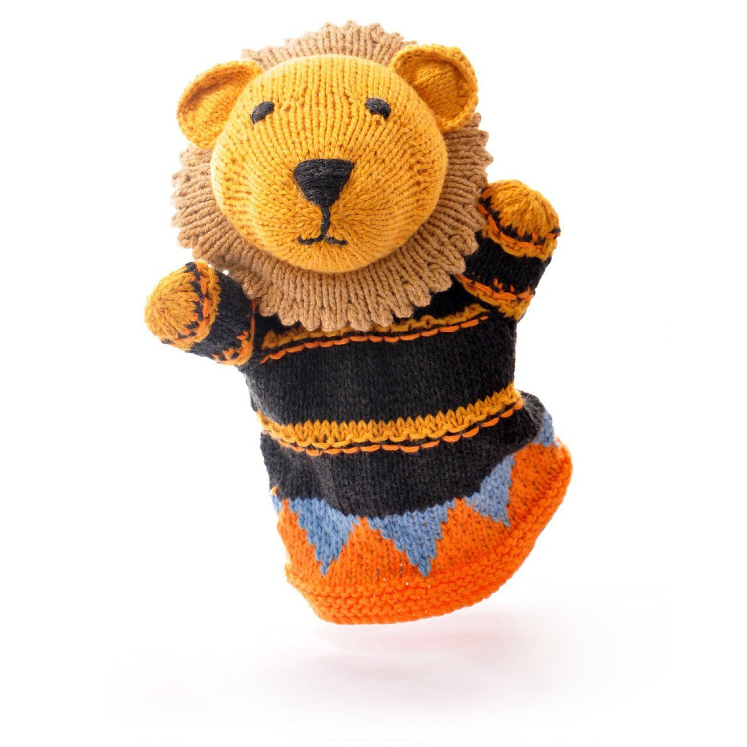 Lion Hand Puppet in Organic Cotton