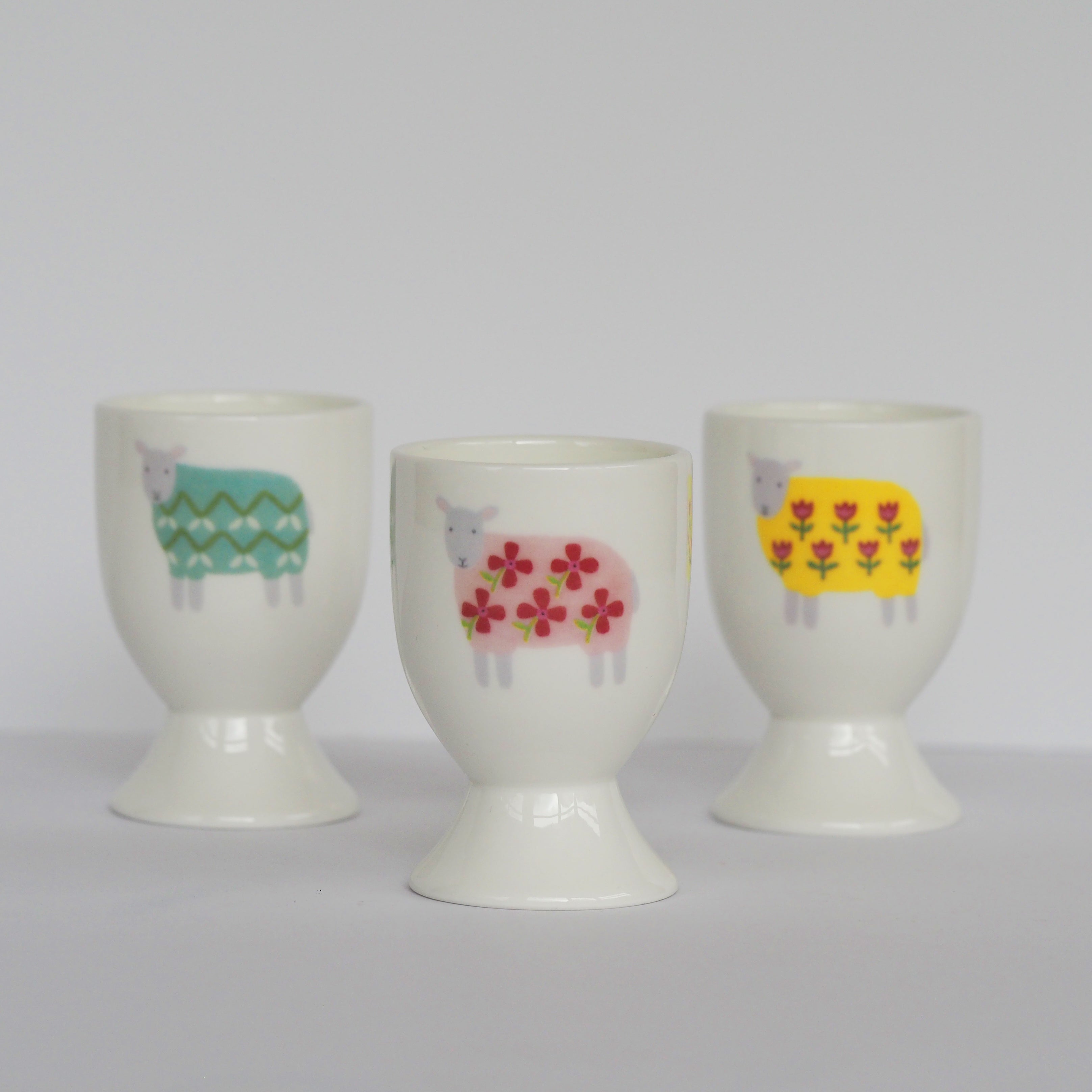 Sheep Egg Cups by Mary Kilvert