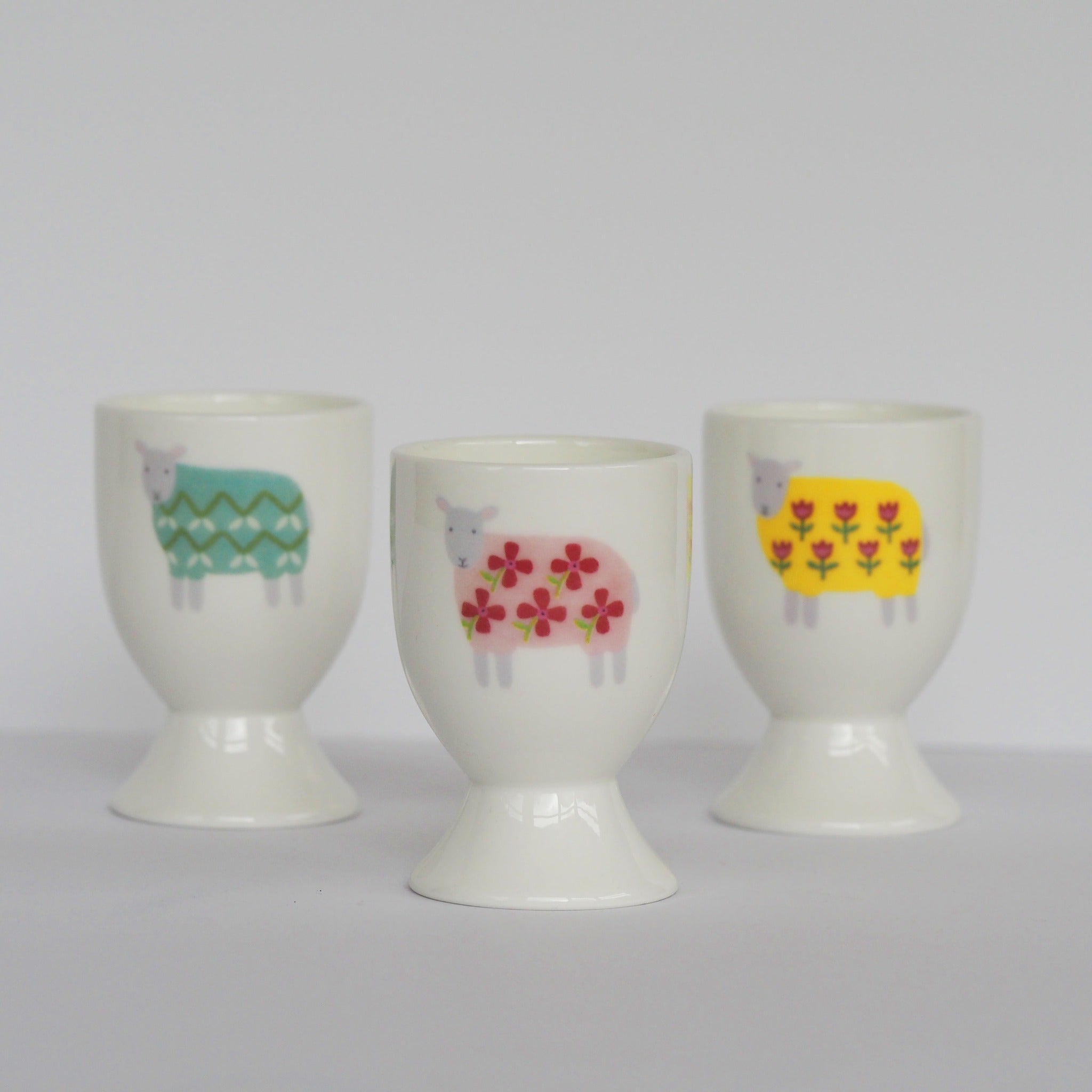 Sheep Egg Cups by Mary Kilvert