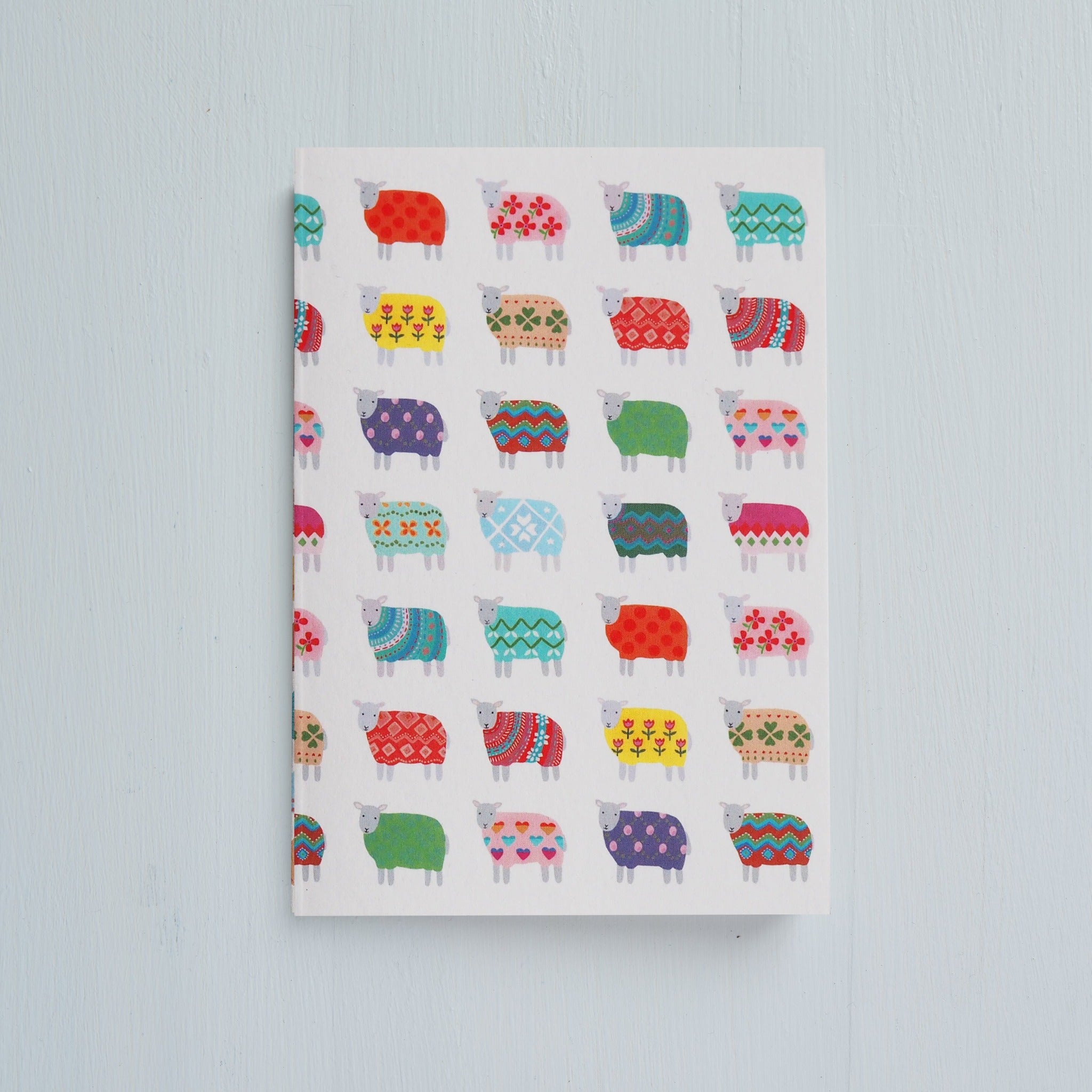 Small Sheep Pattern Notebook by Mary Kilvert