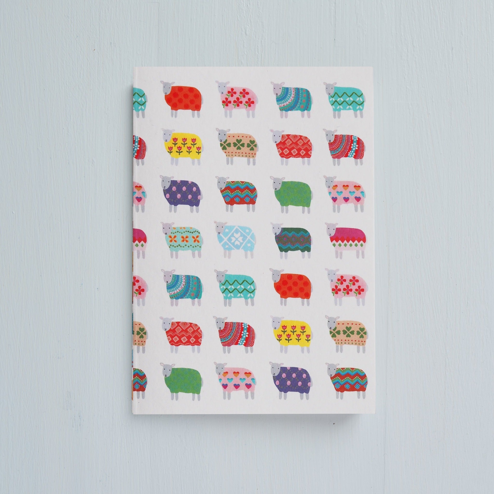 Small Sheep Pattern Notebook by Mary Kilvert