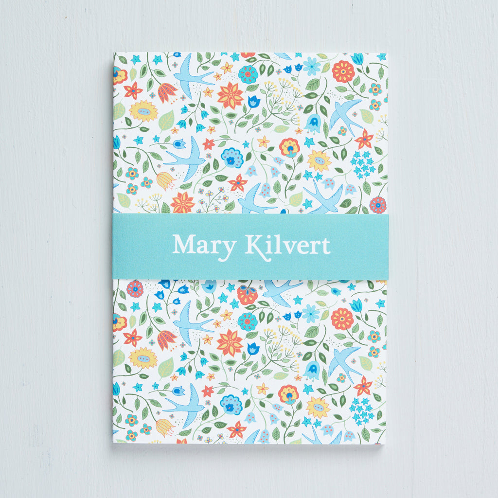 Small Summer Swallows Notebook by Mary Kilvert