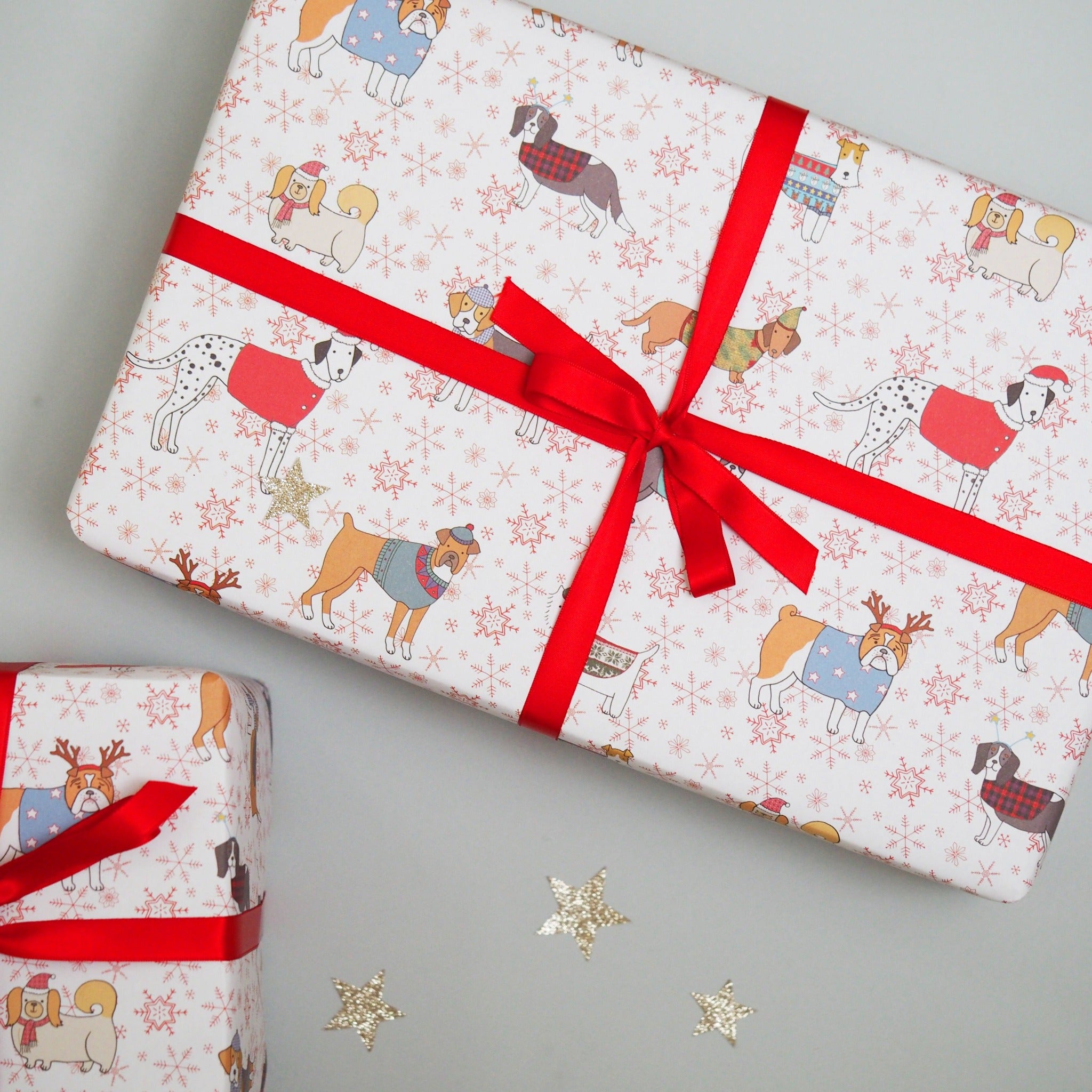 Christmas Canines Gift Wrap by Mary Kilvert