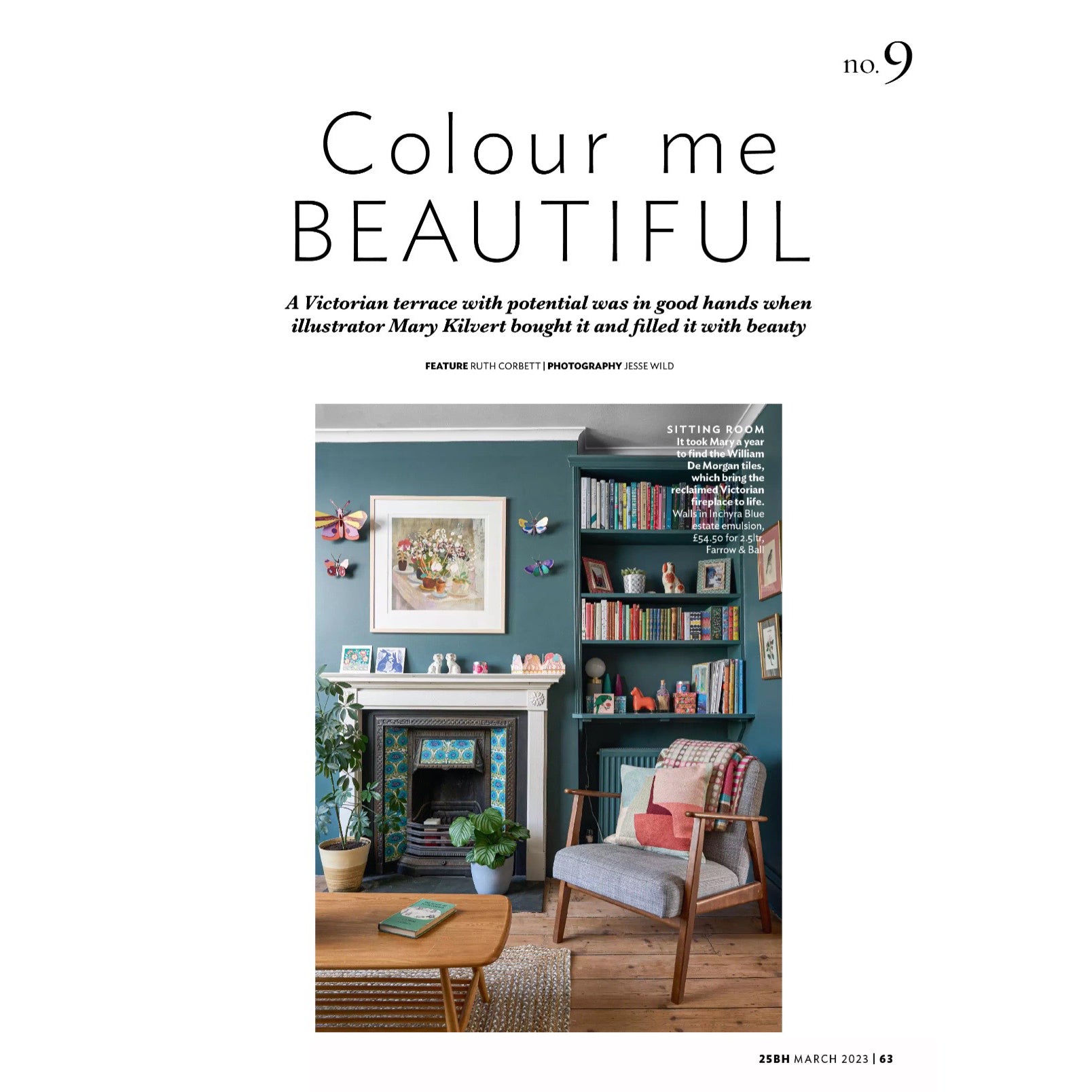 25 Beautiful Homes magazine feature showing Mary Kilvert's living room