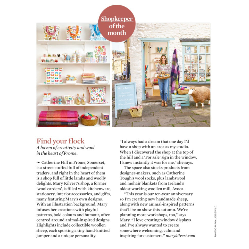 Mary Kilvert feature in Simple Things Magazine
