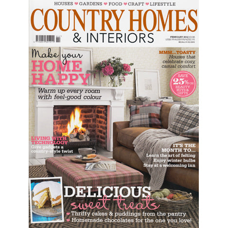 Mary Kilvert's Cat and Butterfly Mug in Country Homes & Interiors magazine