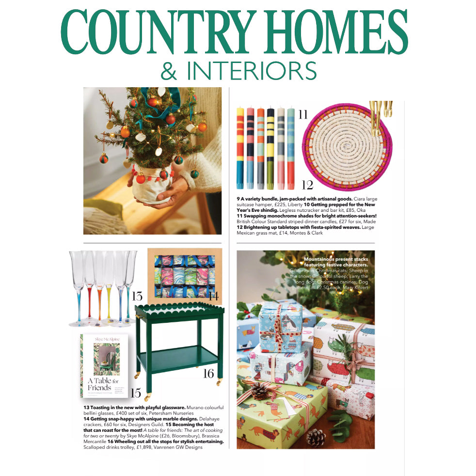 Mary Kilvert's Gift Wrap featured in Country Homes & Interiors magazine