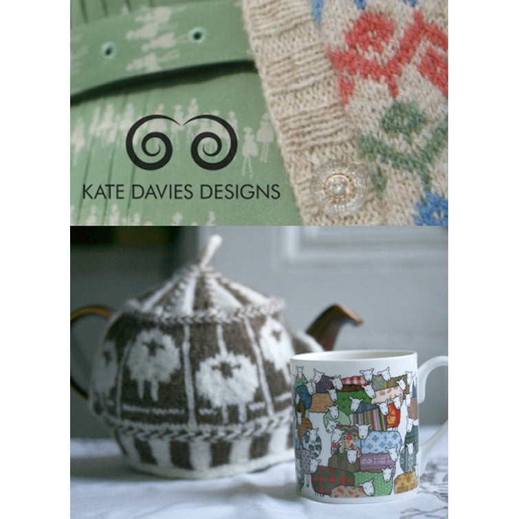 Mary Kilvert's Colourful Sheep Mug on the Kate Davies Designs website
