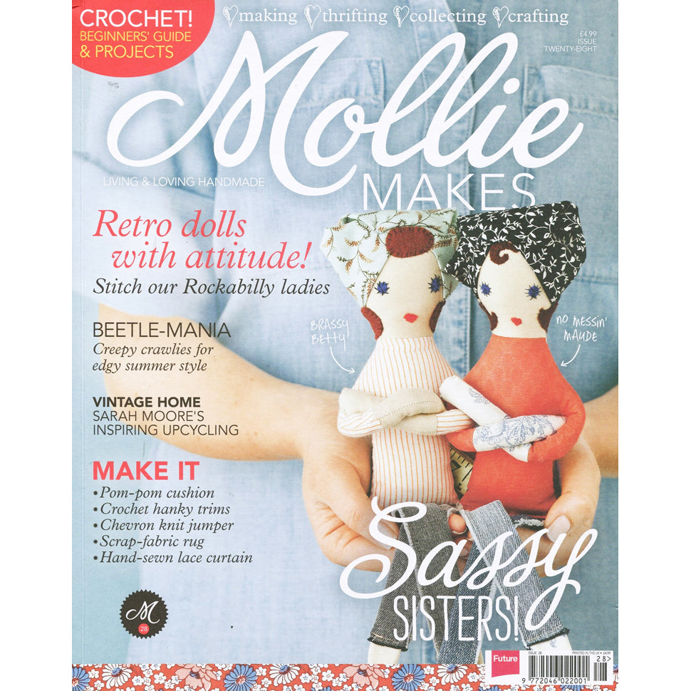 Front cover of Mollie Makes magazine featuring Mary Kilvert