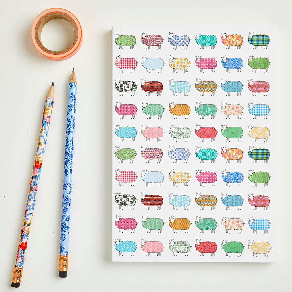 Large Sheep Pattern Notebook by Mary Kilvert