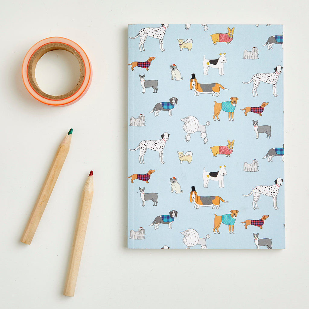 Small Dog Pattern Notebook by Mary Kilvert
