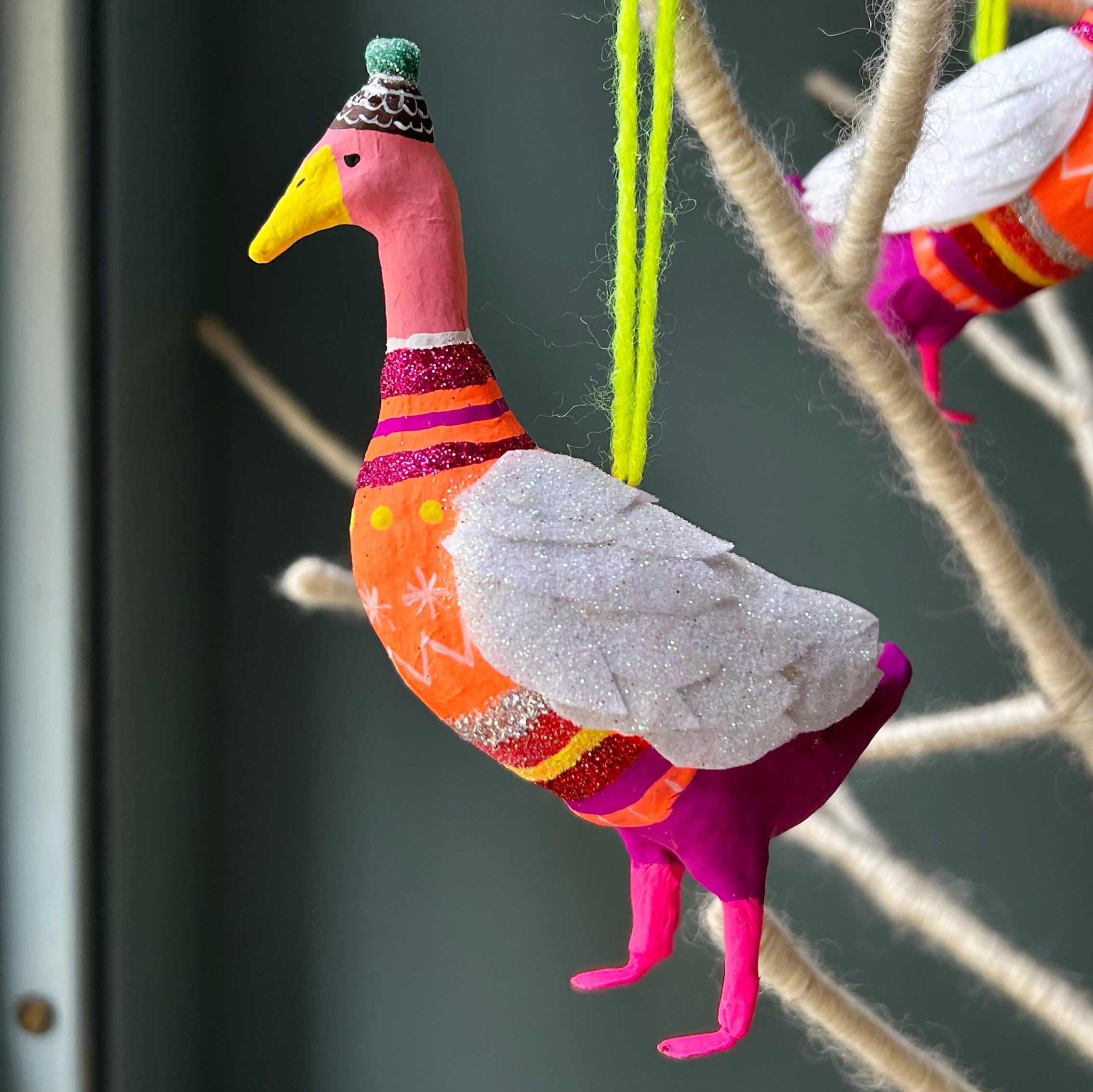 Festive Duck Christmas Decoration