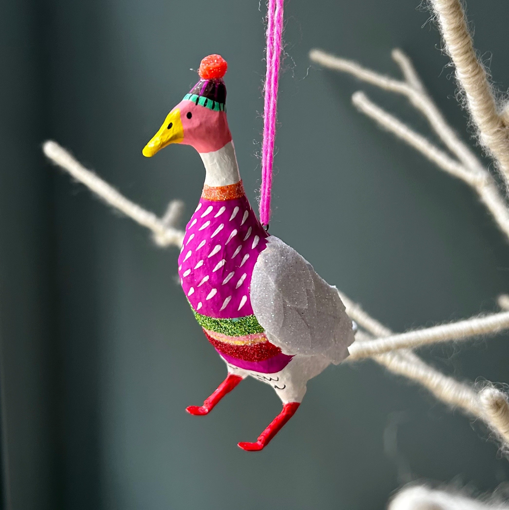 Festive Duck Christmas Decoration