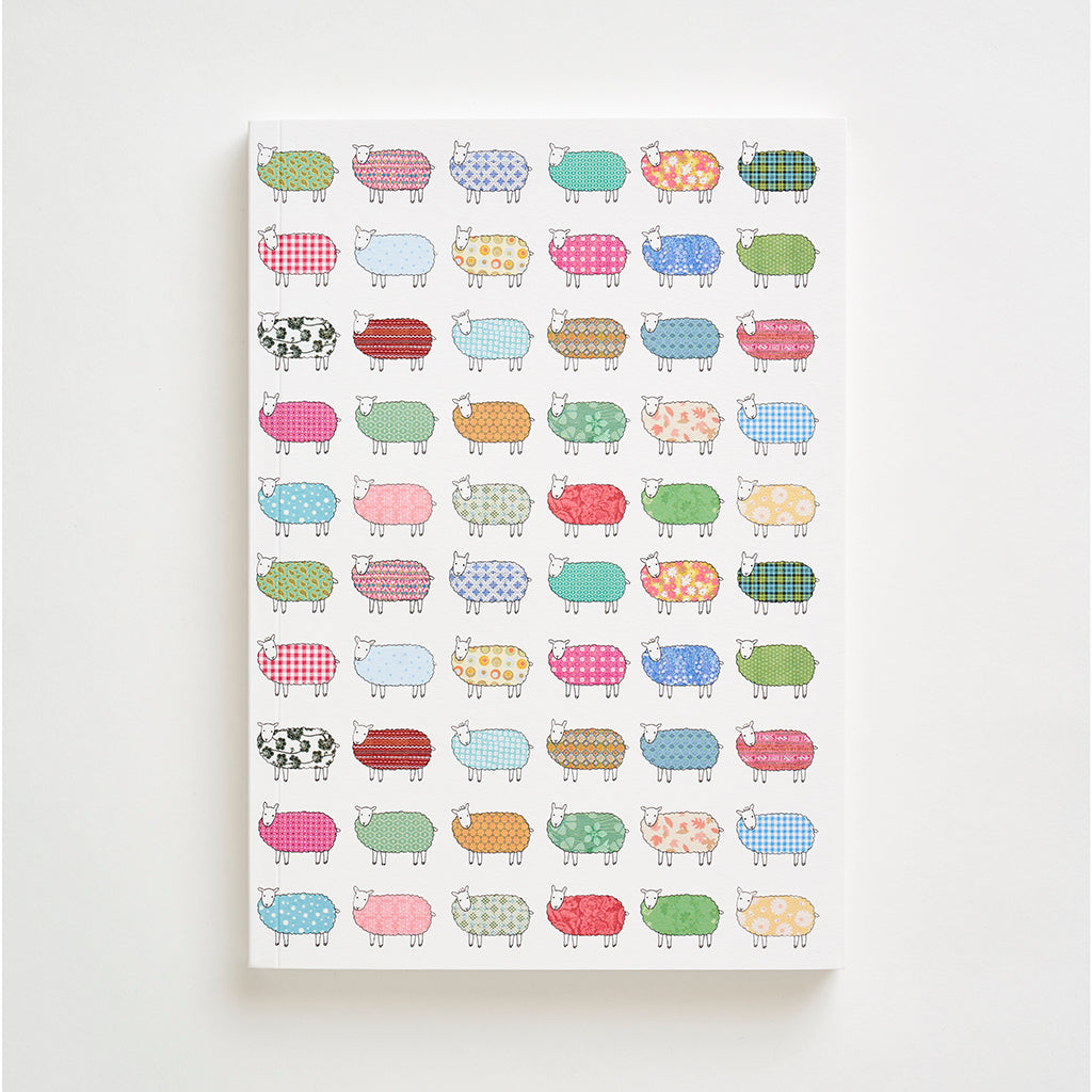Large Sheep Pattern Notebook by Mary Kilvert