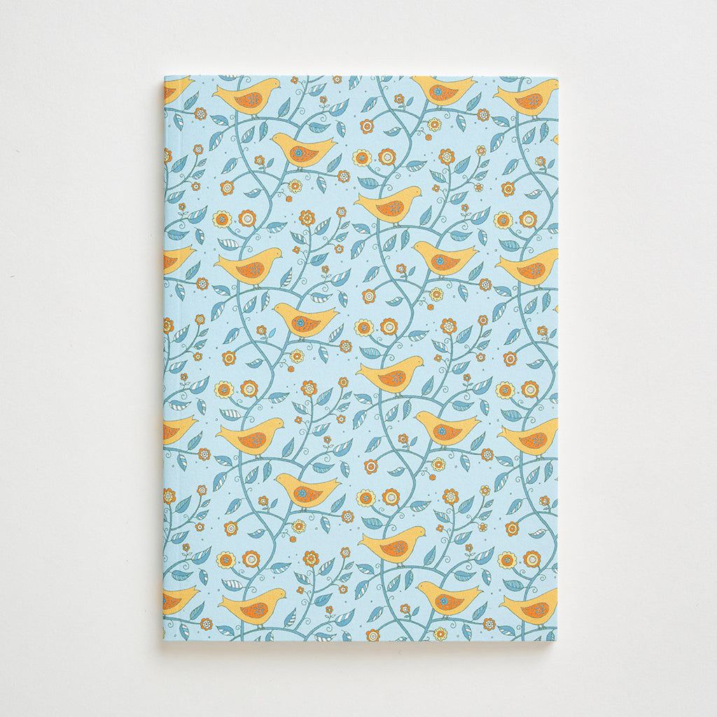 Small Folk Birds Pattern Notebook by Mary Kilvert