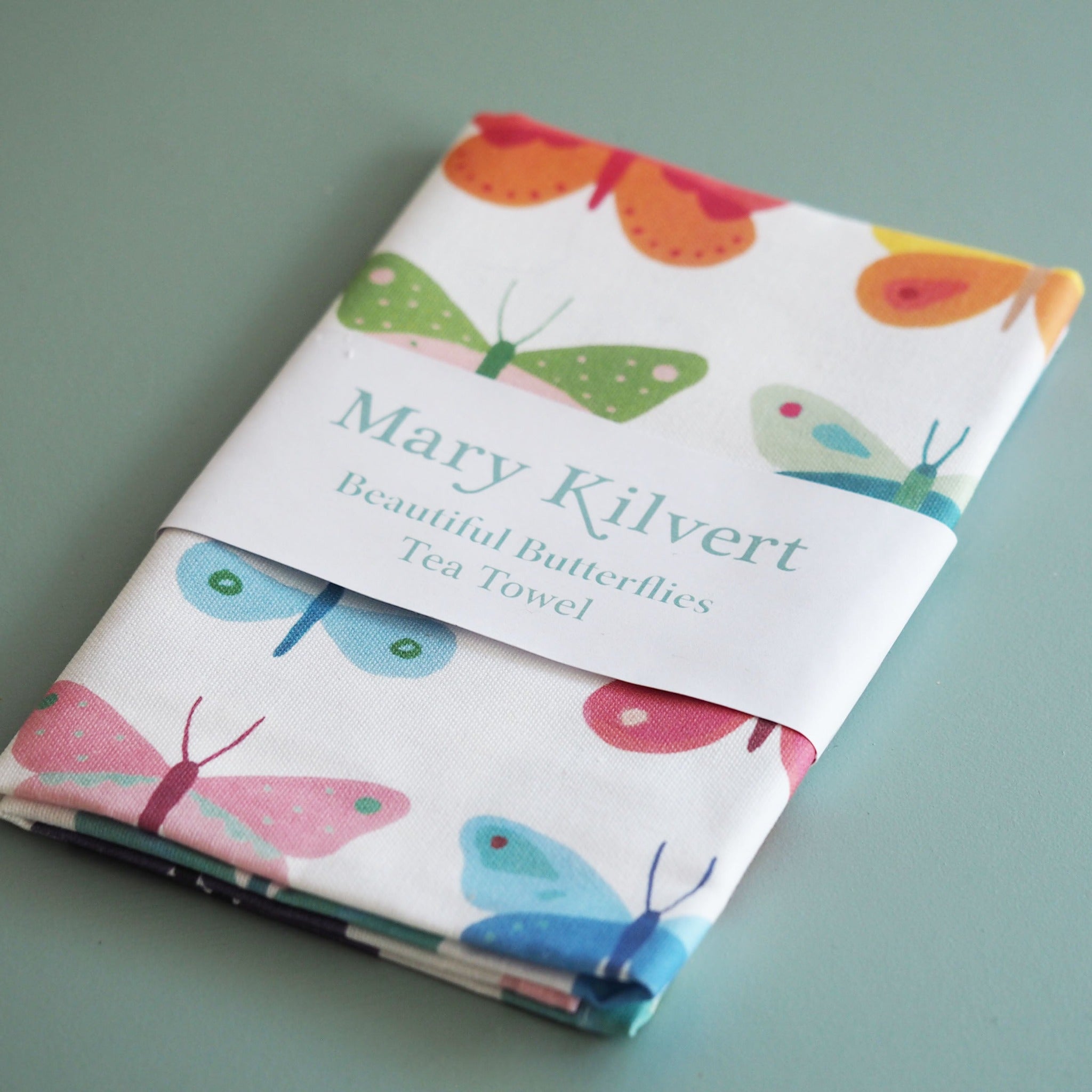 Butterfly Tea Towel by Mary Kilvert