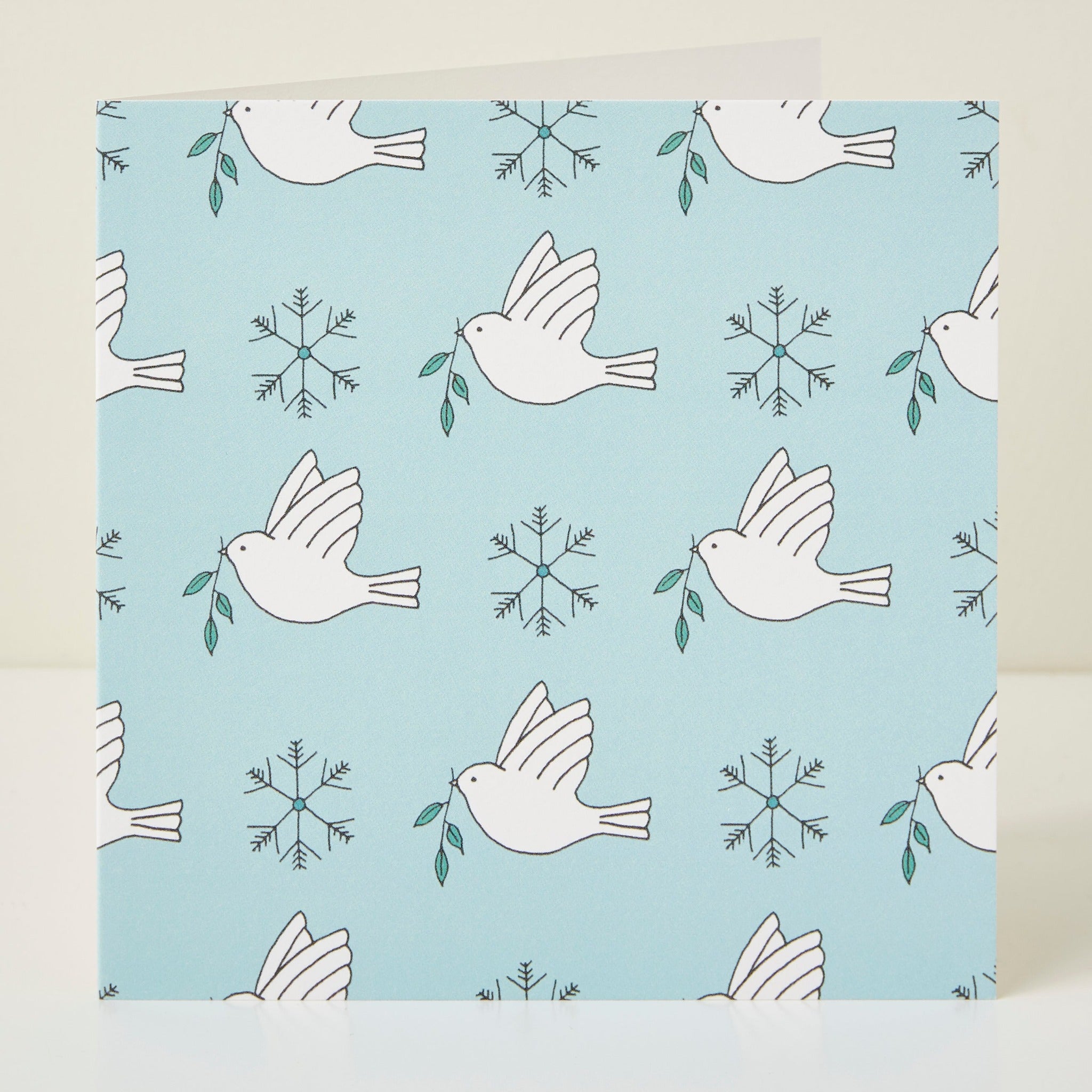 Christmas Doves Greeting Card by Mary Kilvert