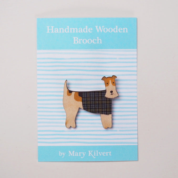 Felix Fox Terrier Brooch by Mary Kilvert