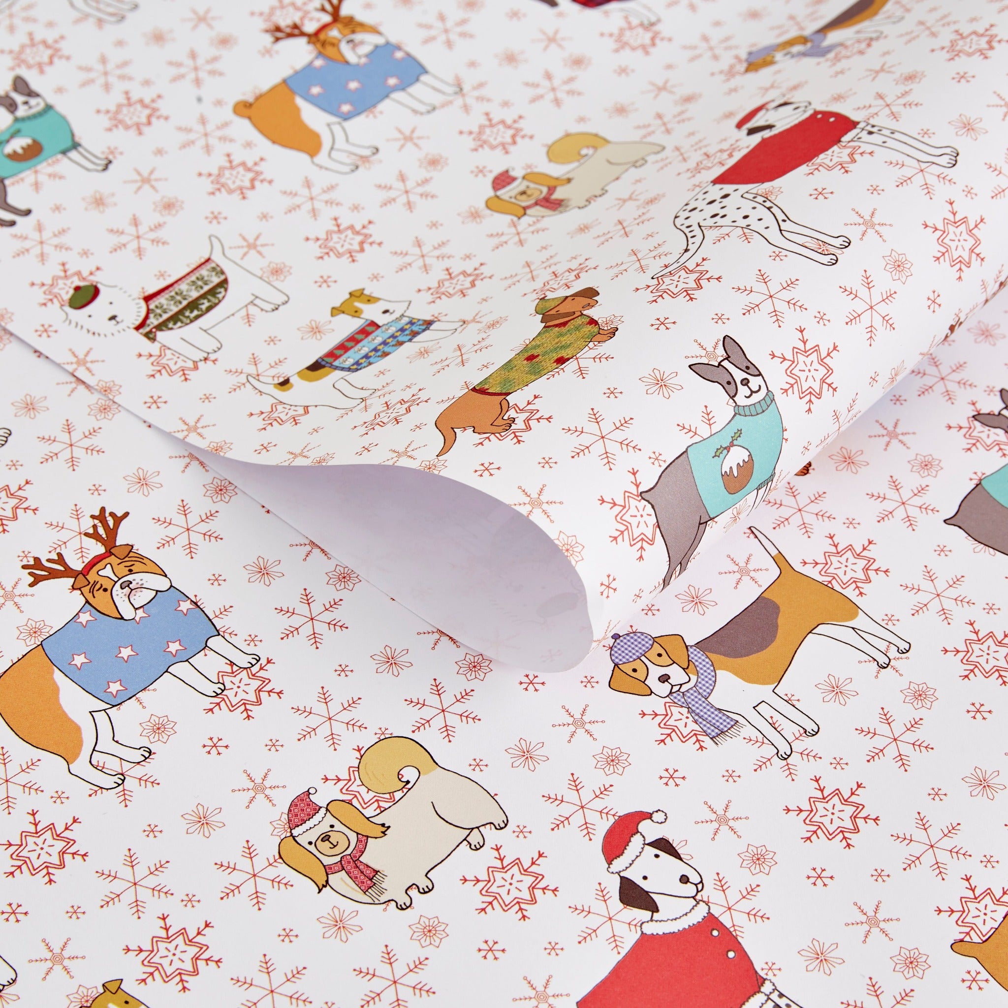 Christmas Canines Gift Wrap by Mary Kilvert