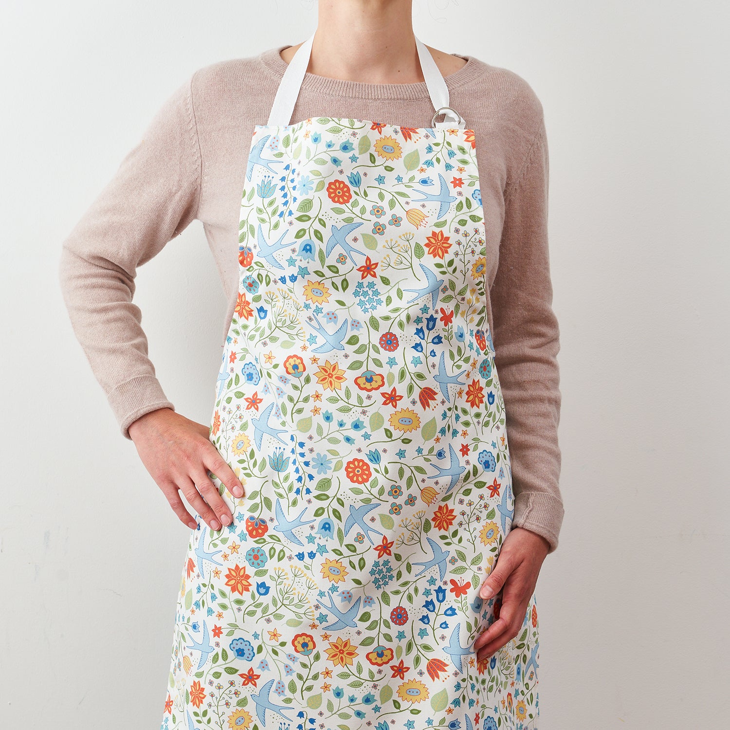 Summer Swallows Apron by Mary Kilvert
