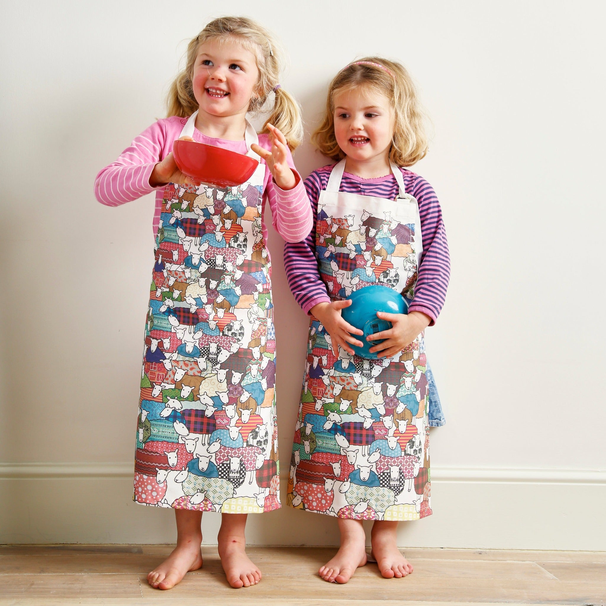 Children's Colourful Sheep Apron by Mary Kilvert