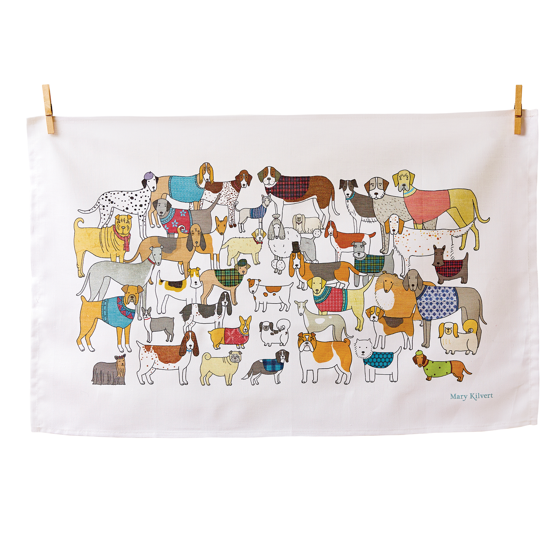 Pack of Proud Pooches Tea Towel