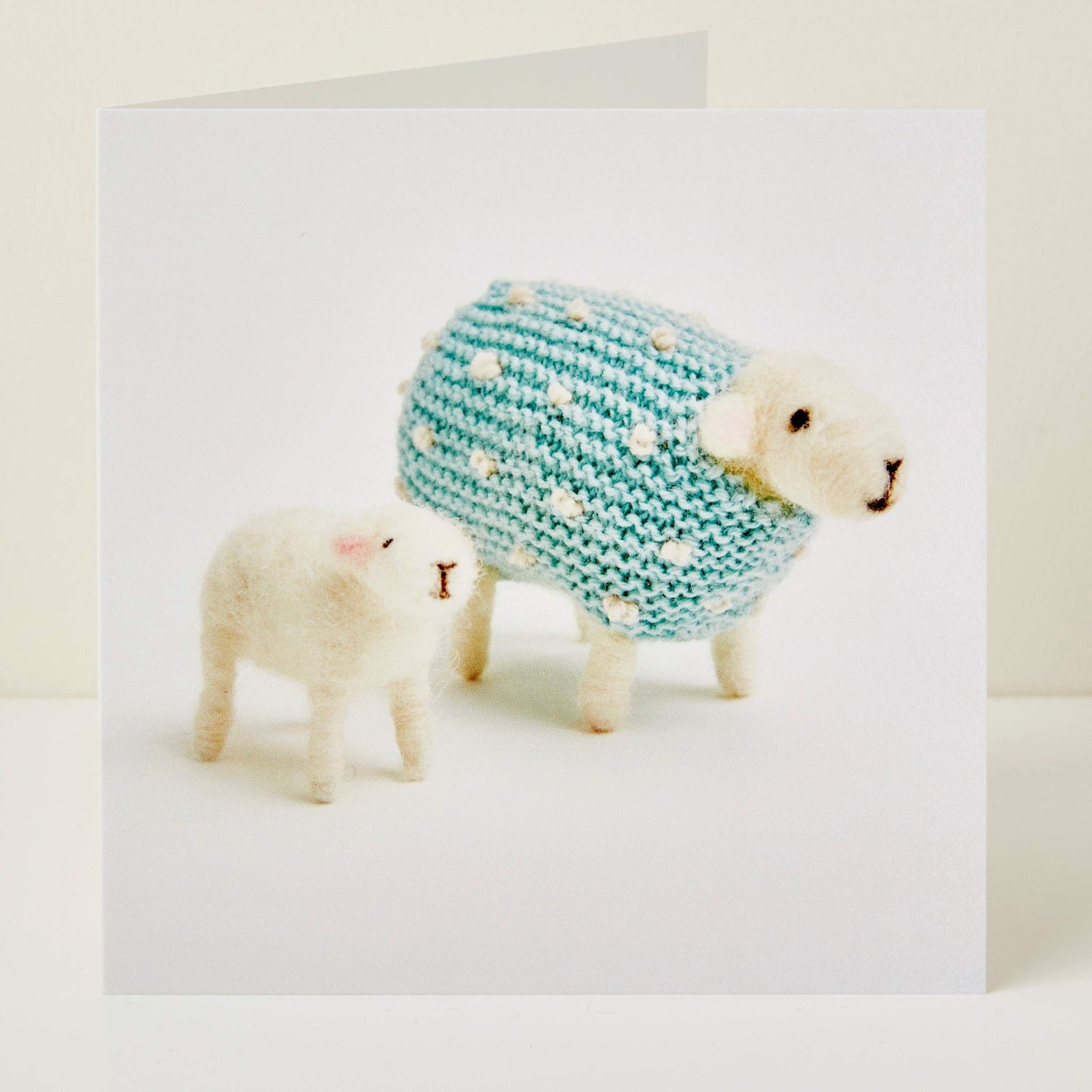 Pearl and Lamb Greeting Card by Mary Kilvert