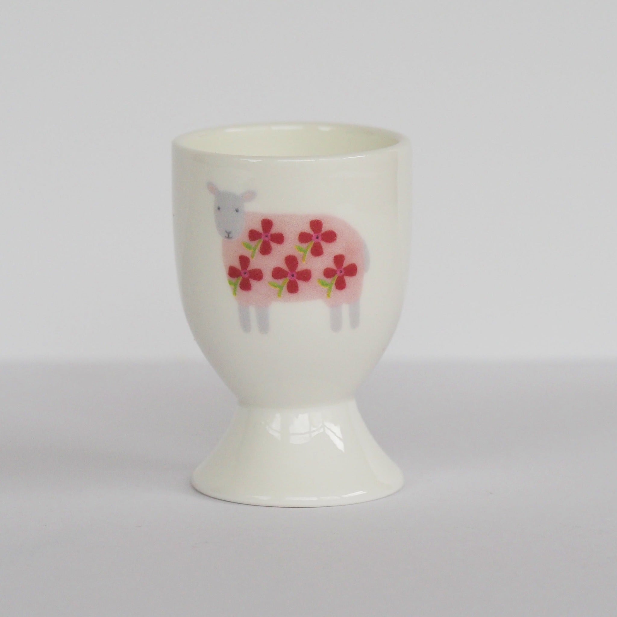 Pink Sheep Egg Cup by Mary Kilvert