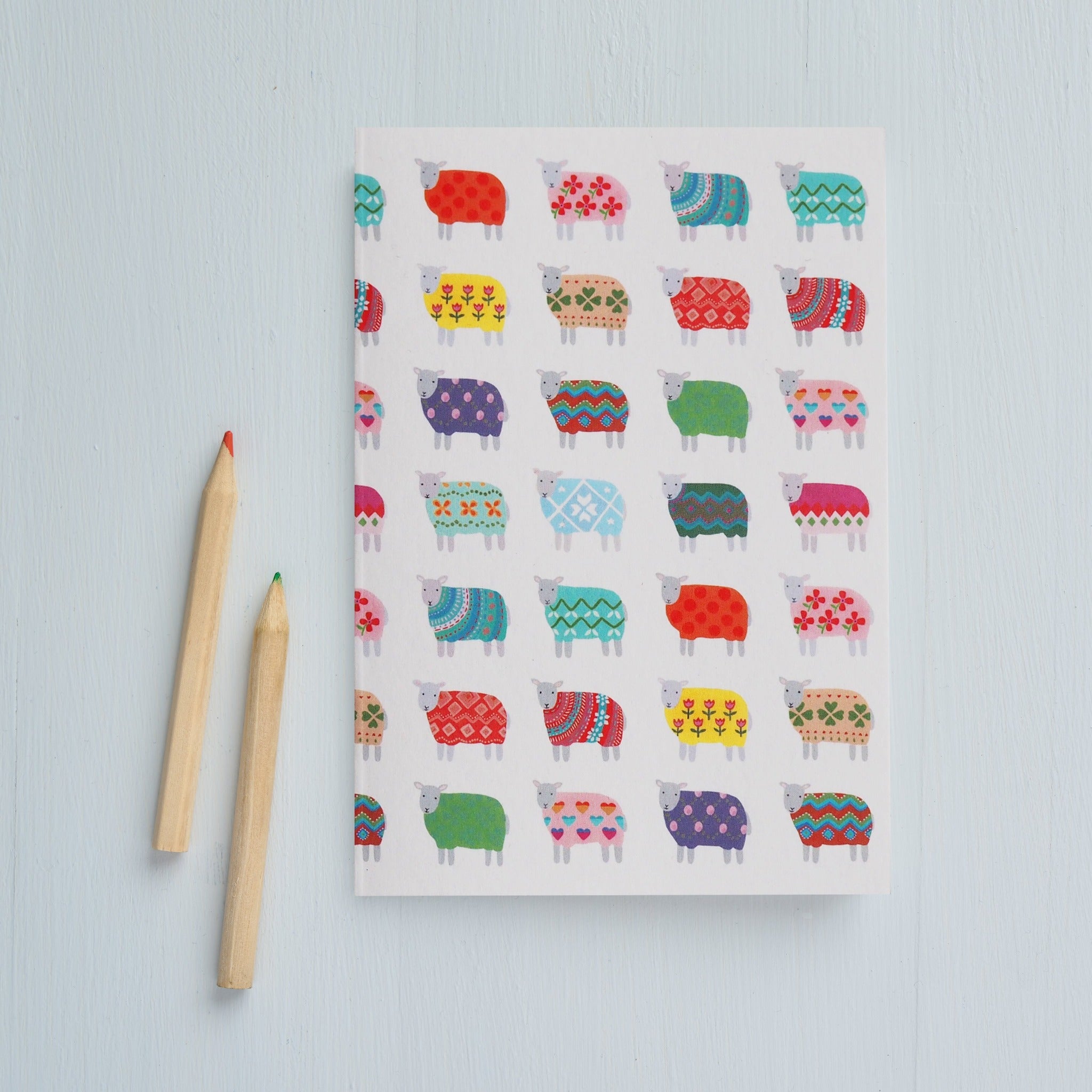 Small Sheep Pattern Notebook by Mary Kilvert