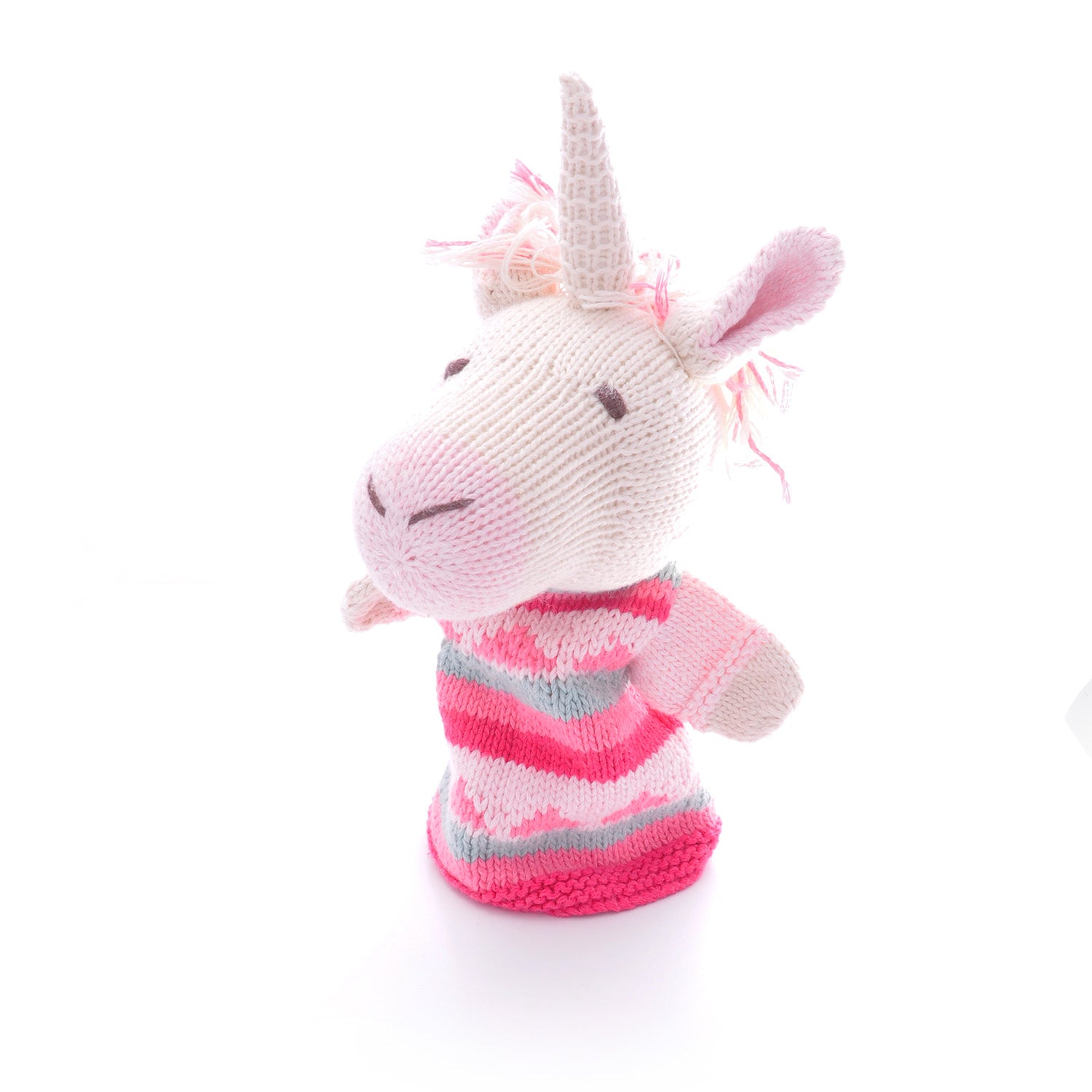 Unicorn Hand Puppet in Organic Cotton