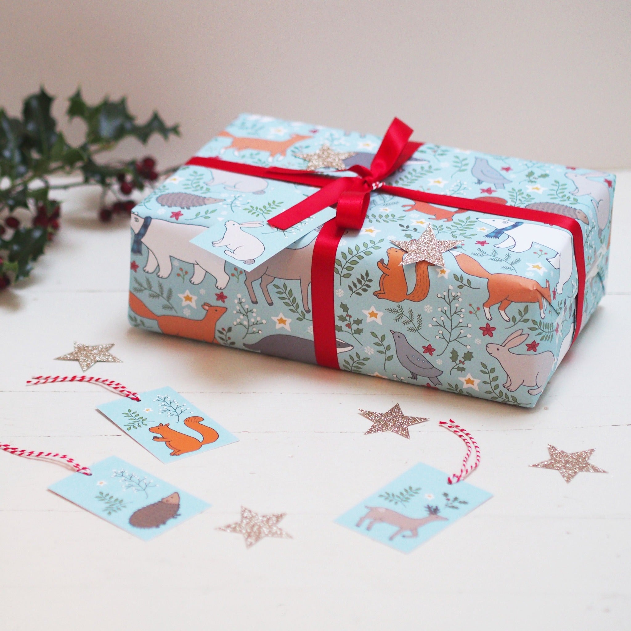 Winter Woodland Gift Wrap by Mary Kilvert