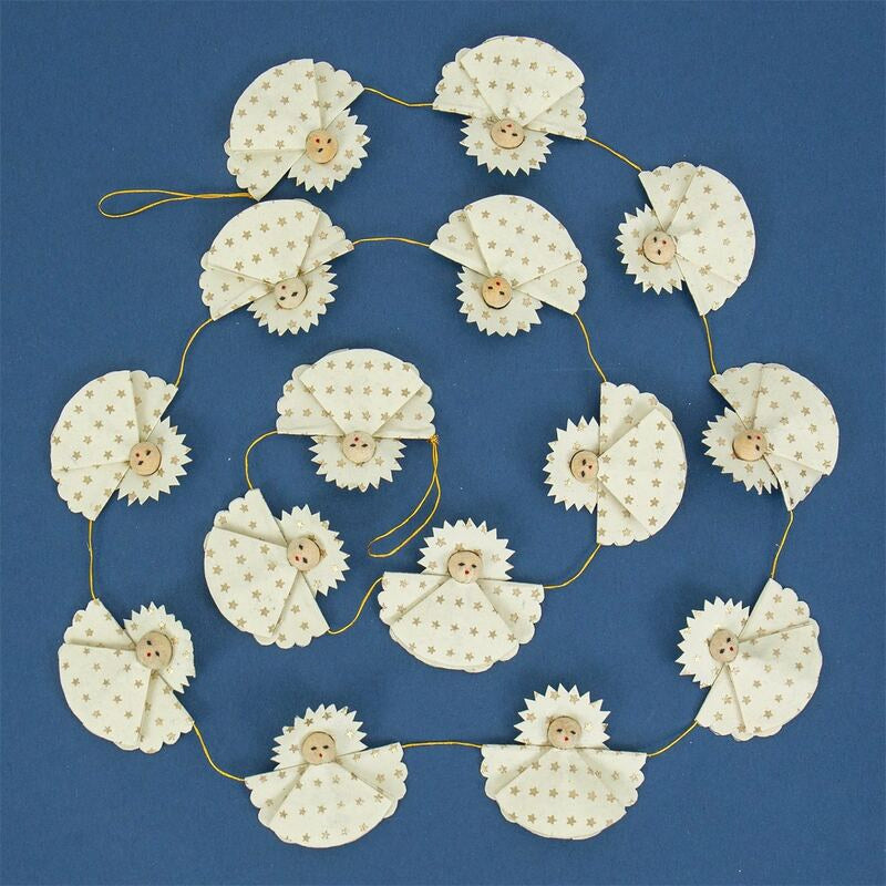 White & Gold Stella Angel Garland
